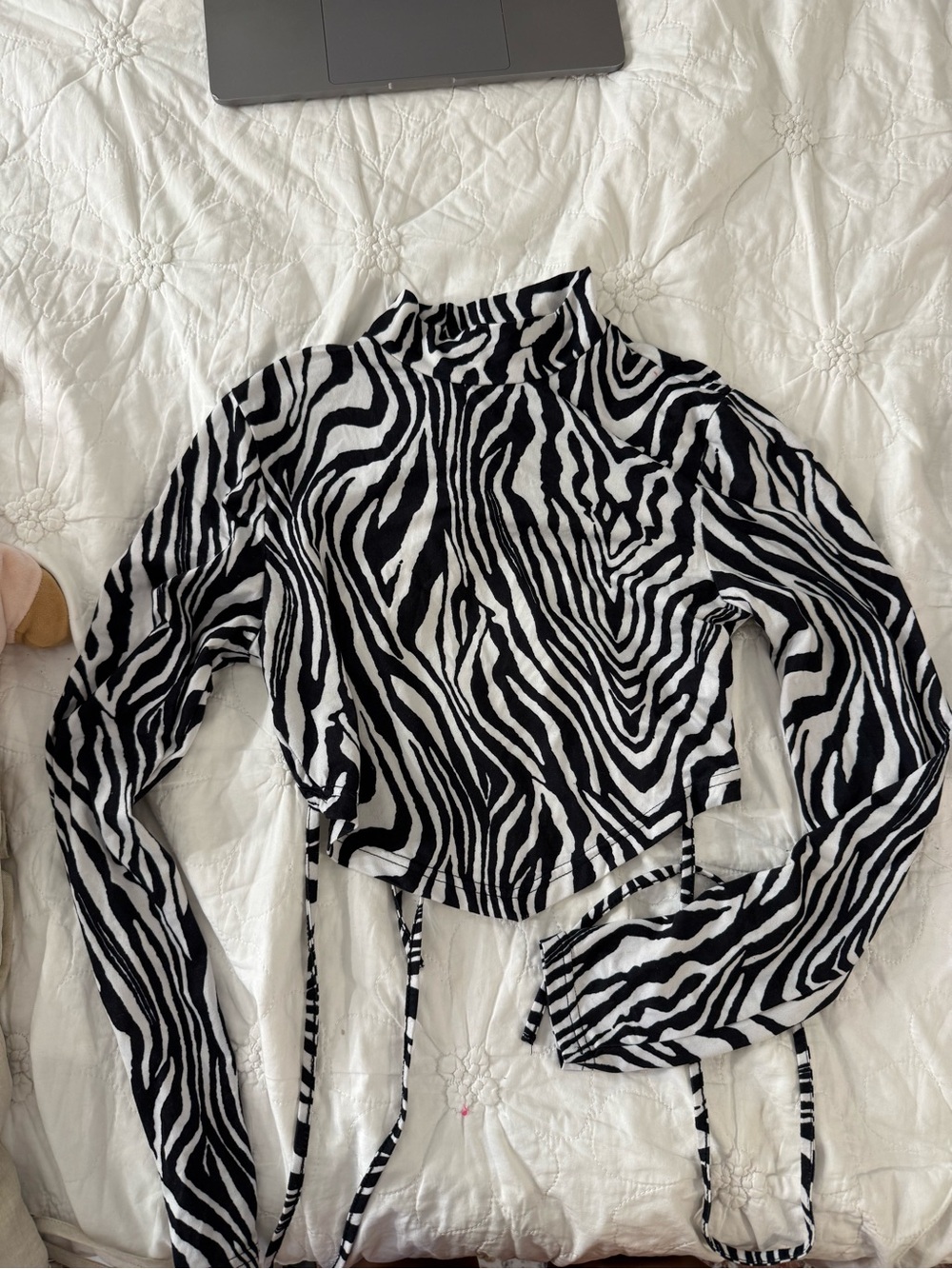 Zebra backless top - Picture 2 of 2